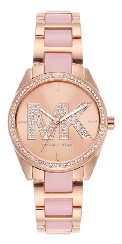 Buy Shop Michael Kors Janelle Analog Rose Gold Dial Two Tone Steel Strap Watch For Women - MK4731 USA Online