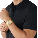 Buy Shop Michael Kors Janelle Chronograph Gold Dial Gold Steel Strap Watch For Men - MK8995 USA Online