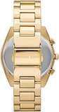 Buy Shop Michael Kors Janelle Chronograph Gold Dial Gold Steel Strap Watch For Men - MK8995 USA Online
