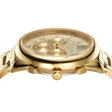 Buy Shop Michael Kors Janelle Chronograph Gold Dial Gold Steel Strap Watch For Men - MK8995 USA Online