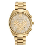 Buy Shop Michael Kors Janelle Chronograph Gold Dial Gold Steel Strap Watch For Men - MK8995 USA Online