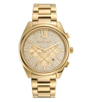 Buy Shop Michael Kors Janelle Chronograph Gold Dial Gold Steel Strap Watch For Men - MK8995 USA Online