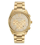 Buy Shop Michael Kors Janelle Chronograph Gold Dial Gold Steel Strap Watch For Men - MK8995 USA Online