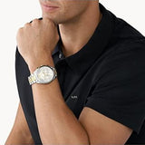 Buy Shop Michael Kors Janelle Chronograph Silver Dial Two Tone Steel Strap Watch For Men - MK8994 USA Online