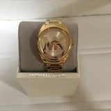 Buy Shop Michael Kors Janelle Gold Dial Gold Steel Strap Watch For Women - MK7086 USA Online