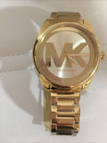 Buy Shop Michael Kors Janelle Gold Dial Gold Steel Strap Watch For Women - MK7086 USA Online
