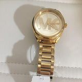 Buy Shop Michael Kors Janelle Gold Dial Gold Steel Strap Watch For Women - MK7086 USA Online