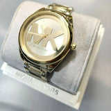 Buy Shop Michael Kors Janelle Gold Dial Gold Steel Strap Watch For Women - MK7086 USA Online