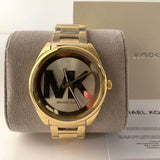 Buy Shop Michael Kors Janelle Gold Dial Gold Steel Strap Watch For Women - MK7086 USA Online