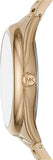 Buy Shop Michael Kors Janelle Gold Dial Gold Steel Strap Watch For Women - MK7086 USA Online