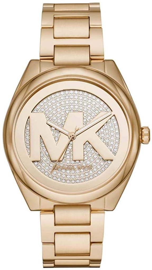 Buy Shop Michael Kors Janelle Quartz Gold Dial Gold Steel Strap Watch For Women - MK7088 USA Online