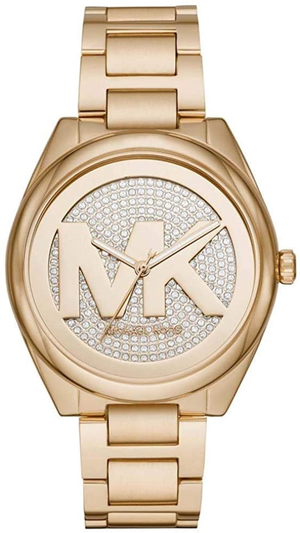 Buy Shop Michael Kors Janelle Quartz Gold Dial Gold Steel Strap Watch For Women - MK7088 USA Online