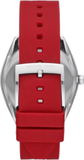 Buy Shop Michael Kors Janelle Three Hand Red Dial Red Rubber Strap Watch For Women - MK7144 USA Online