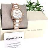 Buy Shop Michael Kors Janelle Multifunction Silver Dial Two Tone Steel Strap Watch For Women - MK7131 USA Online