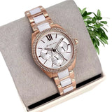 Buy Shop Michael Kors Janelle Multifunction Silver Dial Two Tone Steel Strap Watch For Women - MK7131 USA Online