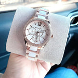 Buy Shop Michael Kors Janelle Multifunction Silver Dial Two Tone Steel Strap Watch For Women - MK7131 USA Online
