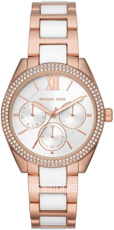 Buy Shop Michael Kors Janelle Multifunction Silver Dial Two Tone Steel Strap Watch For Women - MK7131 USA Online