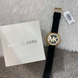 Buy Shop Michael Kors Janelle Quartz Black Dial Black Rubber Strap Watch For Women - MK7313 USA Online