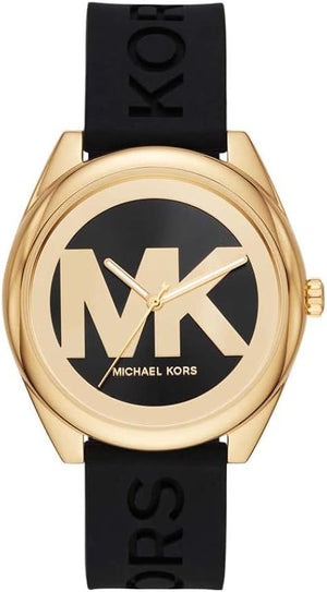 Buy Shop Michael Kors Janelle Quartz Black Dial Black Rubber Strap Watch For Women - MK7313 USA Online