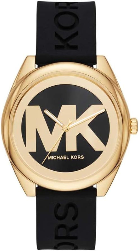 Buy Shop Michael Kors Janelle Quartz Black Dial Black Rubber Strap Watch For Women - MK7313 USA Online