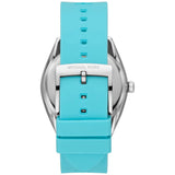 Buy Shop Michael Kors Janelle Quartz Blue Dial Blue Rubber Strap Watch For Women - MK7350 USA Online