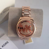 Buy Shop Michael Kors Janelle Quartz Crystals Rose Gold Dial Rose Gold Steel Strap Watch For Women - MK7312 USA Online