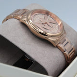 Buy Shop Michael Kors Janelle Quartz Crystals Rose Gold Dial Rose Gold Steel Strap Watch For Women - MK7312 USA Online