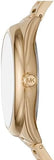 Buy Shop Michael Kors Janelle Quartz Gold Dial Gold Steel Strap Watch For Women - MK7088 USA Online