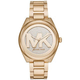 Buy Shop Michael Kors Janelle Quartz Gold Dial Gold Steel Strap Watch For Women - MK7088 USA Online