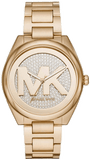 Buy Shop Michael Kors Janelle Quartz Gold Dial Gold Steel Strap Watch For Women - MK7088 USA Online