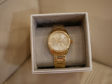 Buy Shop Michael Kors Janelle Quartz Gold Dial Gold Steel Strap Watch For Women - MK7381 USA Online