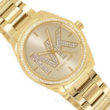 Buy Shop Michael Kors Janelle Quartz Gold Dial Gold Steel Strap Watch For Women - MK7381 USA Online