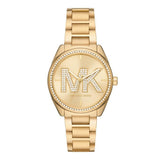 Buy Shop Michael Kors Janelle Quartz Gold Dial Gold Steel Strap Watch For Women - MK7381 USA Online