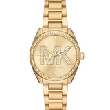 Buy Shop Michael Kors Janelle Quartz Gold Dial Gold Steel Strap Watch For Women - MK7381 USA Online