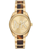 Buy Shop Michael Kors Janelle Quartz Gold Dial Two Tone Steel Strap Watch For Women - MK4730 USA Online