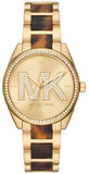 Buy Shop Michael Kors Janelle Quartz Gold Dial Two Tone Steel Strap Watch For Women - MK4730 USA Online