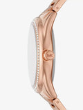 Buy Shop Michael Kors Janelle Quartz Maroon Dial Rose Gold Steel Strap Watch For Women - MK7382 USA Online