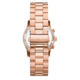 Buy Shop Michael Kors Janelle Quartz Maroon Dial Rose Gold Steel Strap Watch For Women - MK7382 USA Online