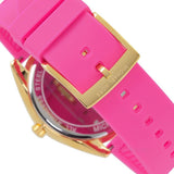 Buy Shop Michael Kors Janelle Quartz Pink Dial Pink Rubber Strap Watch For Women - MK7349 USA Online