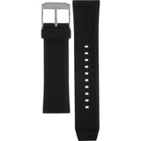 Buy Shop Michael Kors Janelle Quartz Silver Dial Black Rubber Strap Watch For Women - MK7138 USA Online
