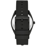 Buy Shop Michael Kors Janelle Quartz Silver Dial Black Rubber Strap Watch For Women - MK7138 USA Online