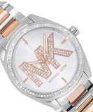 Buy Shop Michael Kors Janelle Silver Dial Two Tone Steel Strap Watch For Women - MK7383 USA Online