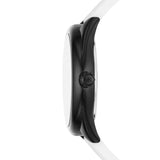 Buy Shop Michael Kors Janelle Three Hand Black Dial White Rubber Strap Watch For Women - MK7137 USA Online
