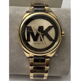Buy Shop Michael Kors Janelle Three-Hand Gold Dial Two Tone Steel Strap Watch For Women - MK7136 USA Online