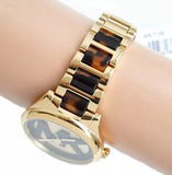 Buy Shop Michael Kors Janelle Three-Hand Gold Dial Two Tone Steel Strap Watch For Women - MK7136 USA Online