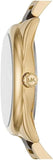 Buy Shop Michael Kors Janelle Three-Hand Gold Dial Two Tone Steel Strap Watch For Women - MK7136 USA Online