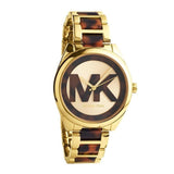 Buy Shop Michael Kors Janelle Three-Hand Gold Dial Two Tone Steel Strap Watch For Women - MK7136 USA Online
