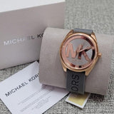 Buy Shop Michael Kors Janelle Three Hand Grey Dial Grey Rubber Strap Watch For Women - MK7314 USA Online