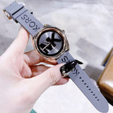 Buy Shop Michael Kors Janelle Three Hand Grey Dial Grey Rubber Strap Watch For Women - MK7314 USA Online
