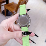 Buy Shop Michael Kors Janelle Three Hand Neon Green Dial Neon Green Rubber Strap Watch For Women - MK7351 USA Online